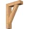 Ekena Millwork Traditional Block Smooth Bracket w/ Offset Brace, Western Red Cedar, 5 1/2"W x 20"D x 28"H BKT0604X20X28TRA05SWR - alternate 1
